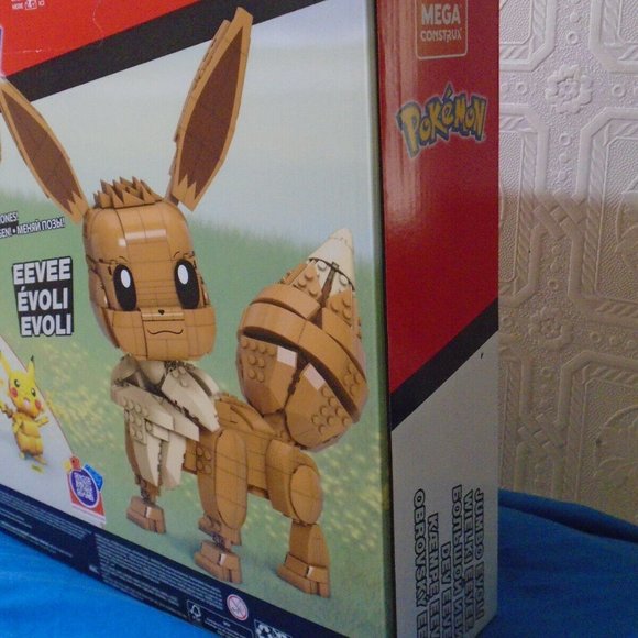 MEGA CONSTRUX, POKEMON, JUMBO EEVEE, PLAY/BUILD SET, 830 PCS, BRAND NEW! - Picture 4 of 6